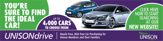 Exclusive and unique to UNISON members, UNISONdrive provides the hassle-free way to buy a car