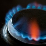 a lit gas ring