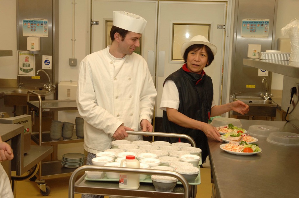 two hospital chefs