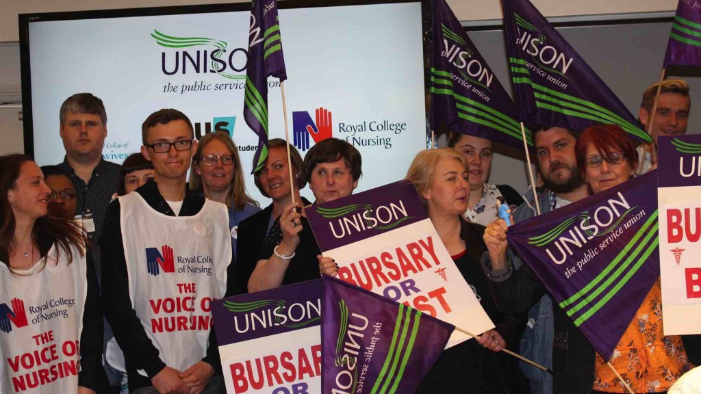 Health workers call the NHS bursary a "lifeline"