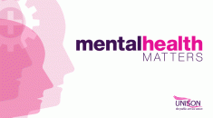 UNISON mental health matters graphic