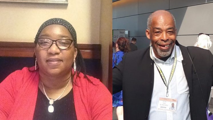 Photos of UNISON Black disabled activists Veronica Price-Job and Peter Daley
