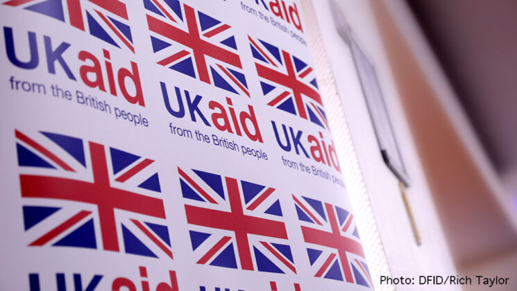 UK aid branding