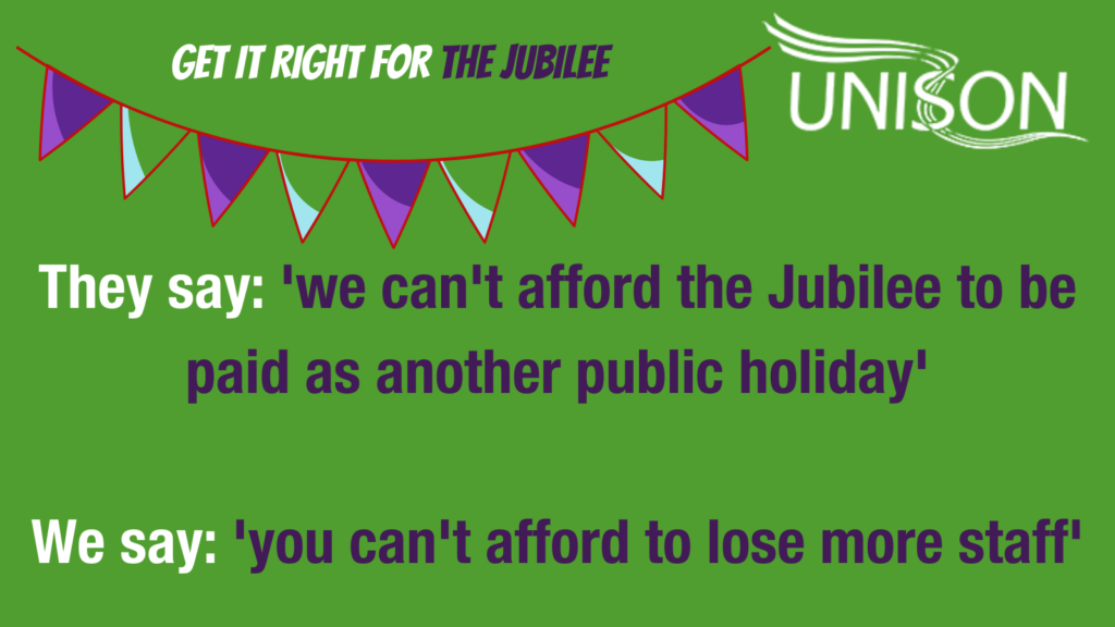 Jubilee holiday twitter graphic