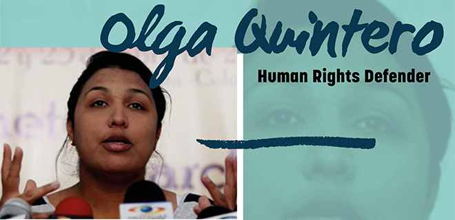 Olga Quintero - Colombian human rights leader