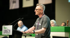 Tony Barnsley from UNISON Sandwell branch speaks to conference