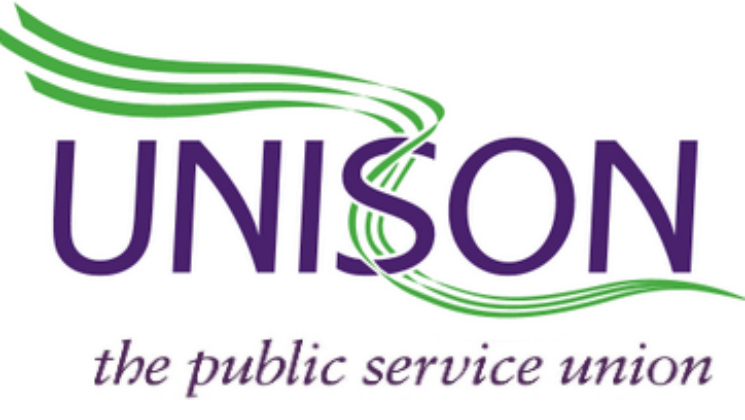 UNISON logo, with "the public service union" below it