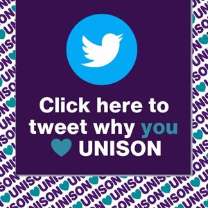 Click here to tweet why you love UNISON
