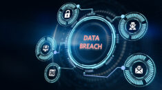 Cyber security data protection business technology privacy concept. 3d illustration.Data breach