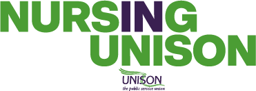 Nursing in UNISON colour logo