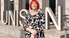 Andrea Egan, General Secretary of UNISON, photographed at UNISON HQ on Euston Road, London. March 2026.